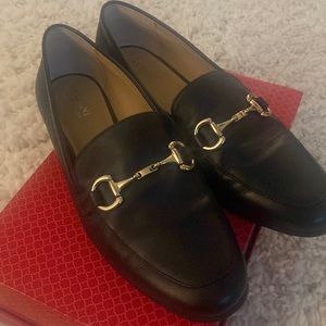 Like new, used twice. Leather.